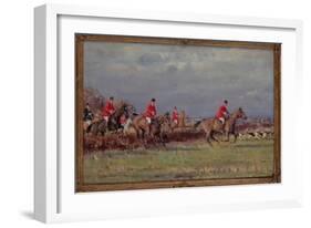 Riding to Hounds-John Sanderson Wells-Framed Giclee Print