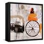 Riding with Marcel-Clayton Rabo-Framed Stretched Canvas