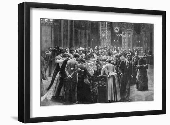 Rien Ne Va Plus, the Gambling Rooms at Monte Carlo, Monaco, 1890-Jean Beraud-Framed Giclee Print