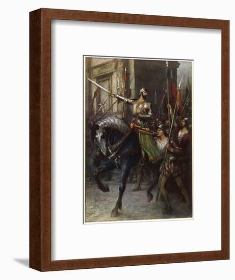 Rienzi and Followers-null-Framed Art Print