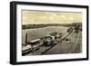 Riesa an Elbe, Dampferanlegestelle, Dampfer Saxonia-null-Framed Giclee Print