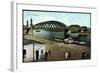 Riesa, Blick Zur Elbbrücke, Dampfer, Fußgänger-null-Framed Giclee Print