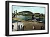 Riesa, Blick Zur Elbbrücke, Dampfer, Fußgänger-null-Framed Giclee Print