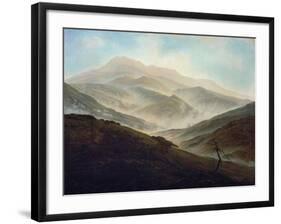 Riesengebirgslandschaft Mit Aufsteigendem Nebel, um 1820/1821-Caspar David Friedrich-Framed Giclee Print