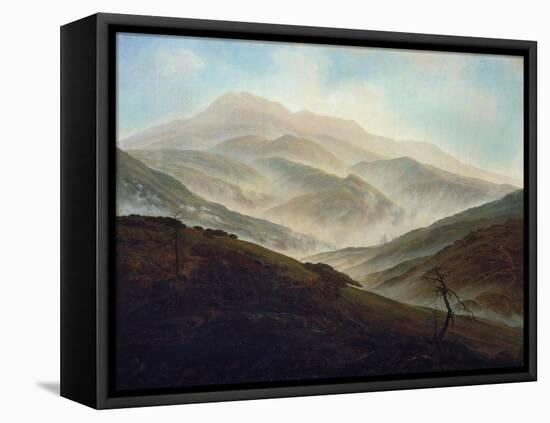 Riesengebirgslandschaft Mit Aufsteigendem Nebel, um 1820/1821-Caspar David Friedrich-Framed Stretched Canvas