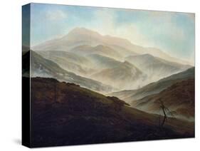 Riesengebirgslandschaft Mit Aufsteigendem Nebel, um 1820/1821-Caspar David Friedrich-Stretched Canvas