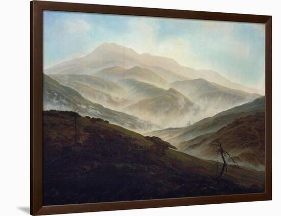 Riesengebirgslandschaft Mit Aufsteigendem Nebel, um 1820/1821-Caspar David Friedrich-Framed Giclee Print