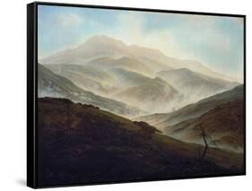 Riesengebirgslandschaft Mit Aufsteigendem Nebel, um 1820/1821-Caspar David Friedrich-Framed Stretched Canvas
