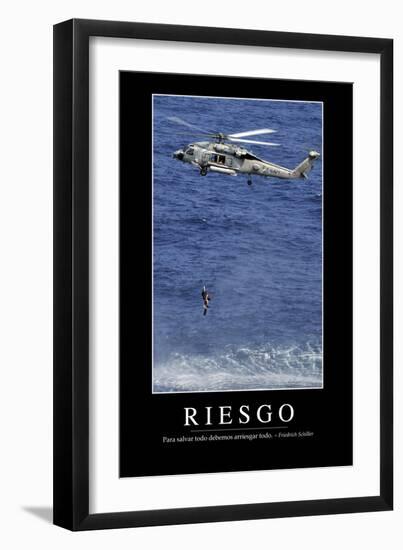 Riesgo. Cita Inspiradora Y Póster Motivacional-null-Framed Photographic Print