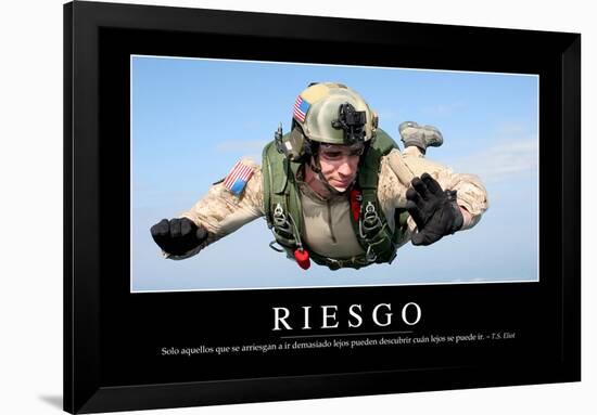 Riesgo. Cita Inspiradora Y Póster Motivacional-null-Framed Photographic Print