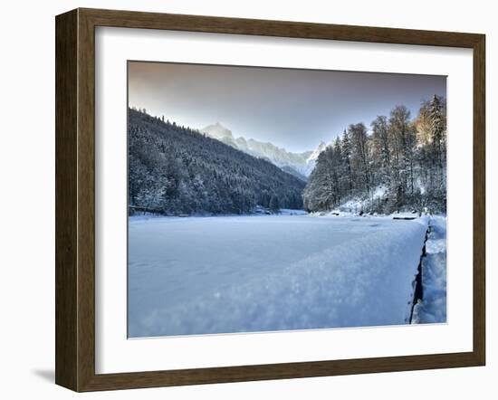 Riessersee in Winter-Marc Gilsdorf-Framed Photographic Print