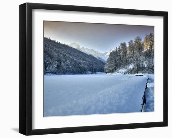 Riessersee in Winter-Marc Gilsdorf-Framed Photographic Print