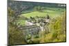 Rievaulx Abbey and remote village near Helmsley in North Yorkshire, England, United Kingdom, Europe-John Potter-Mounted Photographic Print