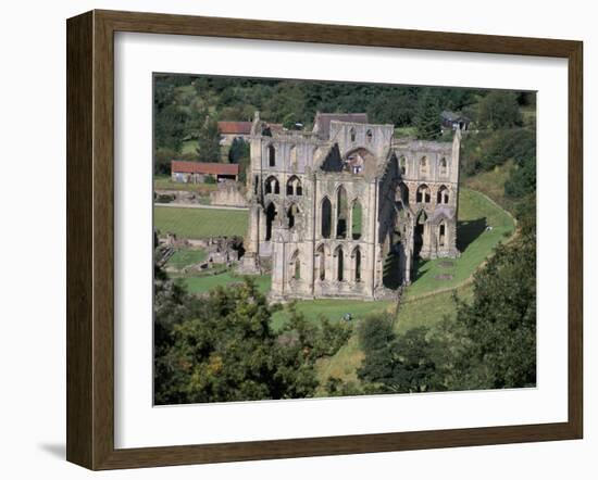 Rievaulx Abbey from Rievaulx Terrace, North Yorkshire, England, United Kingdom-David Hunter-Framed Photographic Print