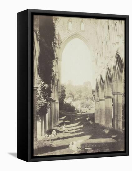 Rievaulx Abbey, looking West-Roger Fenton-Framed Stretched Canvas