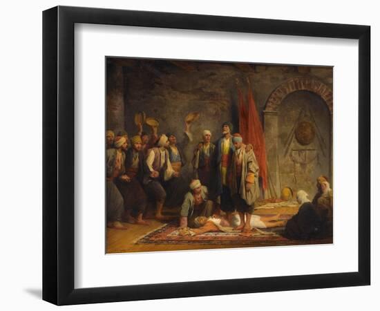 Rifai Sufi Ceremony Pby Yvon, Adolphe (1817-1893). Oil on Canvas, Size : 46,5X55,5, 1879, Private C-Adolphe Yvon-Framed Giclee Print