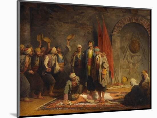 Rifai Sufi Ceremony Pby Yvon, Adolphe (1817-1893). Oil on Canvas, Size : 46,5X55,5, 1879, Private C-Adolphe Yvon-Mounted Giclee Print