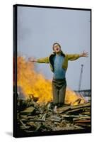 Riff Leaps over Smoldering Rubble, Scene from West Side Story-Gjon Mili-Stretched Canvas