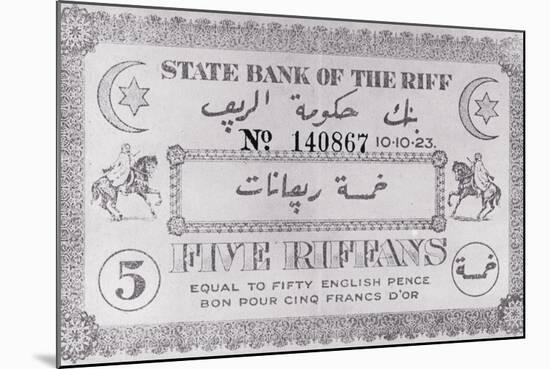 Riff Paper Money-null-Mounted Photographic Print
