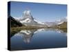 Riffelsee and the Matterhorn, Zermatt, Valais, Swiss Alps, Switzerland, Europe-Hans Peter Merten-Stretched Canvas