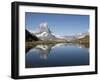 Riffelsee and the Matterhorn, Zermatt, Valais, Swiss Alps, Switzerland, Europe-Hans Peter Merten-Framed Photographic Print