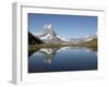 Riffelsee and the Matterhorn, Zermatt, Valais, Swiss Alps, Switzerland, Europe-Hans Peter Merten-Framed Photographic Print