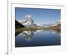 Riffelsee and the Matterhorn, Zermatt, Valais, Swiss Alps, Switzerland, Europe-Hans Peter Merten-Framed Photographic Print