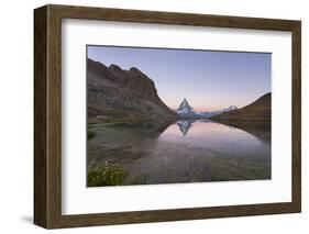 Riffelsee, Gornergrat, Matterhorn, Zermatt, Valais, Switzerland-Rainer Mirau-Framed Photographic Print