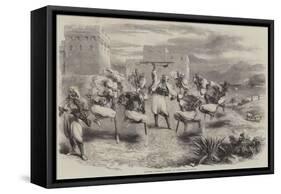 Riffian Nuptial Dance in Tangier-null-Framed Stretched Canvas