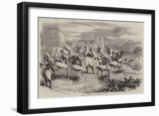 Riffian Nuptial Dance in Tangier-null-Framed Giclee Print