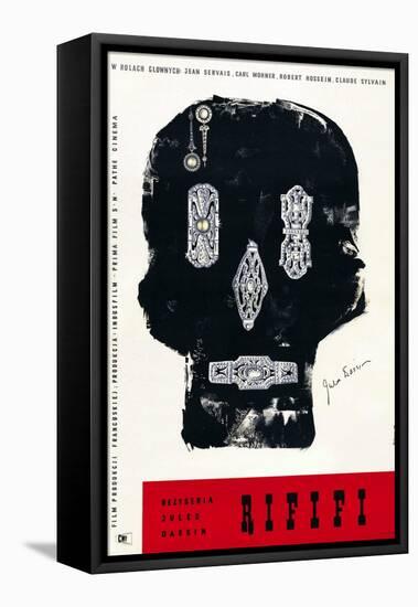 Rififi, Polish Poster Art, 1955-null-Framed Stretched Canvas