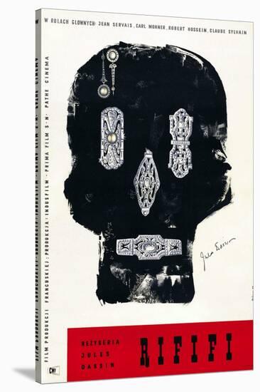 Rififi, Polish Poster Art, 1955-null-Stretched Canvas