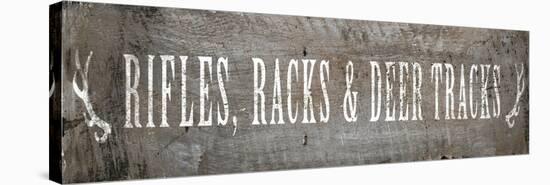 Rifle Racks and Deer Tracks-null-Stretched Canvas