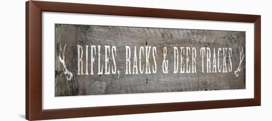 Rifle Racks and Deer Tracks-null-Framed Art Print