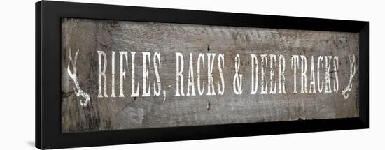 Rifle Racks and Deer Tracks-null-Framed Art Print