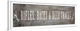 Rifle Racks and Deer Tracks-null-Framed Premium Giclee Print