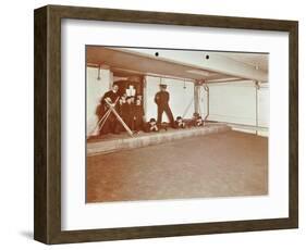 Rifle Shooting Lesson, Jews Free School, Stepney, London, 1908-null-Framed Photographic Print