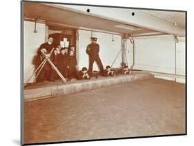 Rifle Shooting Lesson, Jews Free School, Stepney, London, 1908-null-Mounted Photographic Print