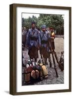 Riflemen from Algeria in a Camp During the Battle of the Marne East of Paris, September 1914-Jules Gervais-Courtellemont-Framed Giclee Print