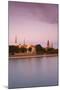 Riga Castle and the River Daugava Illuminated at Sunset, Riga, Latvia, Europe-Doug Pearson-Mounted Photographic Print