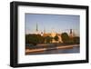 Riga Castle and the River Daugava Illuminated at Sunset, Riga, Latvia, Europe-Doug Pearson-Framed Photographic Print