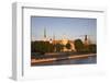 Riga Castle and the River Daugava Illuminated at Sunset, Riga, Latvia, Europe-Doug Pearson-Framed Photographic Print