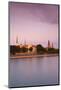 Riga Castle and the River Daugava Illuminated at Sunset, Riga, Latvia, Europe-Doug Pearson-Mounted Photographic Print