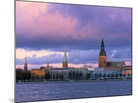 Riga from Across Daugava River, Latvia-Jon Arnold-Mounted Photographic Print