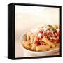 Rigatoni with Tomato Sauce and Parmigiano-null-Framed Stretched Canvas