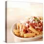 Rigatoni with Tomato Sauce and Parmigiano-null-Stretched Canvas