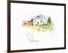 Rigefield Barn I-Gwendolyn Babbitt-Framed Art Print