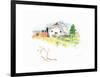 Rigefield Barn I-Gwendolyn Babbitt-Framed Art Print