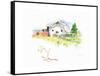 Rigefield Barn I-Gwendolyn Babbitt-Framed Stretched Canvas