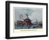 Rigging Hulk And Frigate, Portsmouth-EW Cooke-Framed Art Print